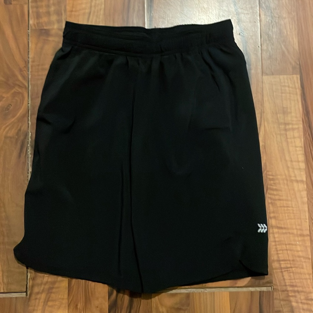 Black athletic shorts